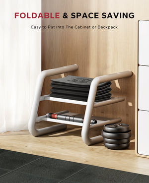 HAPBEAR Treadmill Mat โ 68"x24"x1/5" Thick Non-Slip Foldable Exercise Equipment Mat for Walking Pad, Weight Bench & Treadmill โ Shock Absorbing Floor Protector for Home Gym, Carpet & Hardwood Floors