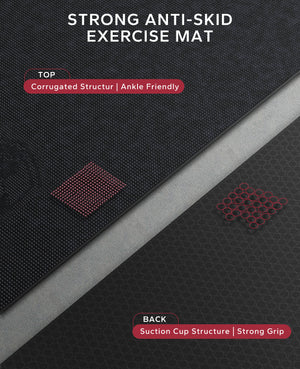 HAPBEAR Extra Large Exercise Mat-7'x5'/6'x8'/6'x9'/6'x10'/6'x12'x8mm(1/3 inch),Non-Slip, Ultra Durable, Thick Workout Mats for Home Gym Flooring Cardio, Yoga Mats for Fitness, High-Density Exercise Mat, Shoes-Friendly